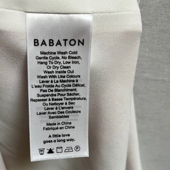 Babaton Aritzia Hopkins Paint Brush Effect Sleeveless Blouse Sz S - Picture 6 of 10